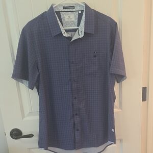 7 Diamonds Men's Patterned Button Down Shirt